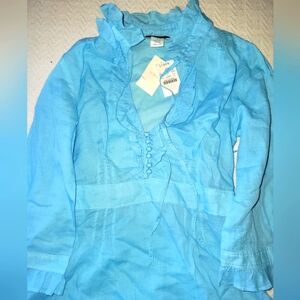 J. CREW Long Sleeve Dress/Casual Shirt Size 2